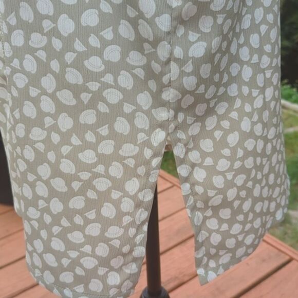 LaChine Classic‎ by Galinda Wang Blouse Button Up Sleeveless Grey White - Picture 4 of 11